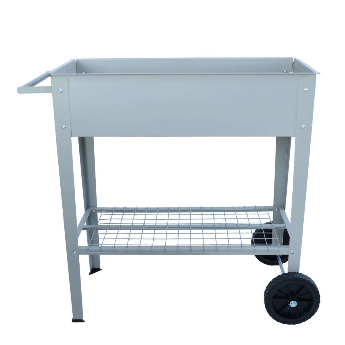 Streamdale Furniture Aveyas Mobile Metal Raised Garden Bed Cart with Legs, Elevated Tall Planter Box with Wheels for Outdoor Indoors House Patio Backy