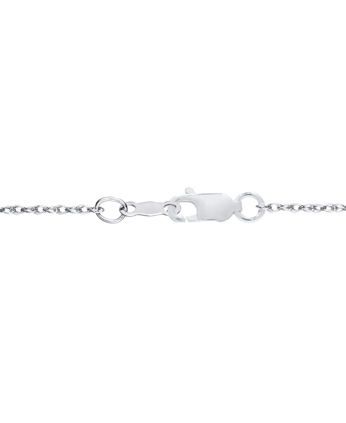 Macy's Cross Pendant 20" Necklace In Sterling Silver In Silver