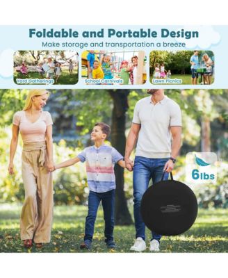 Large Dart Board for Kids with 4 Kick Balls, Carrying Bag Giant Outdoor Kick