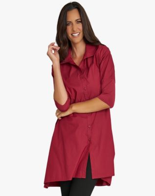 Women's Quarter Sleeve Cotton and Jersey Tiburon Tunic
