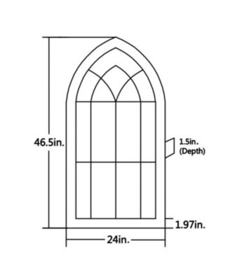 Wood and Metal Cathedral Wall Decor