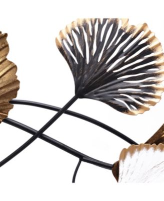 Metal Ginkgo Leaves Modern Wall Decor