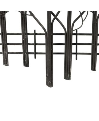 Snowy Black Metal Field of Trees Wall Decor