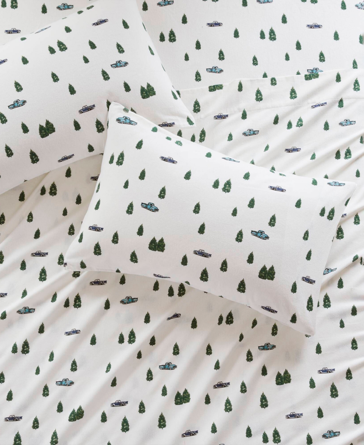 Woolrich Printed Flannel 3-pc. Sheet Set, Twin In Gray Deer Toile