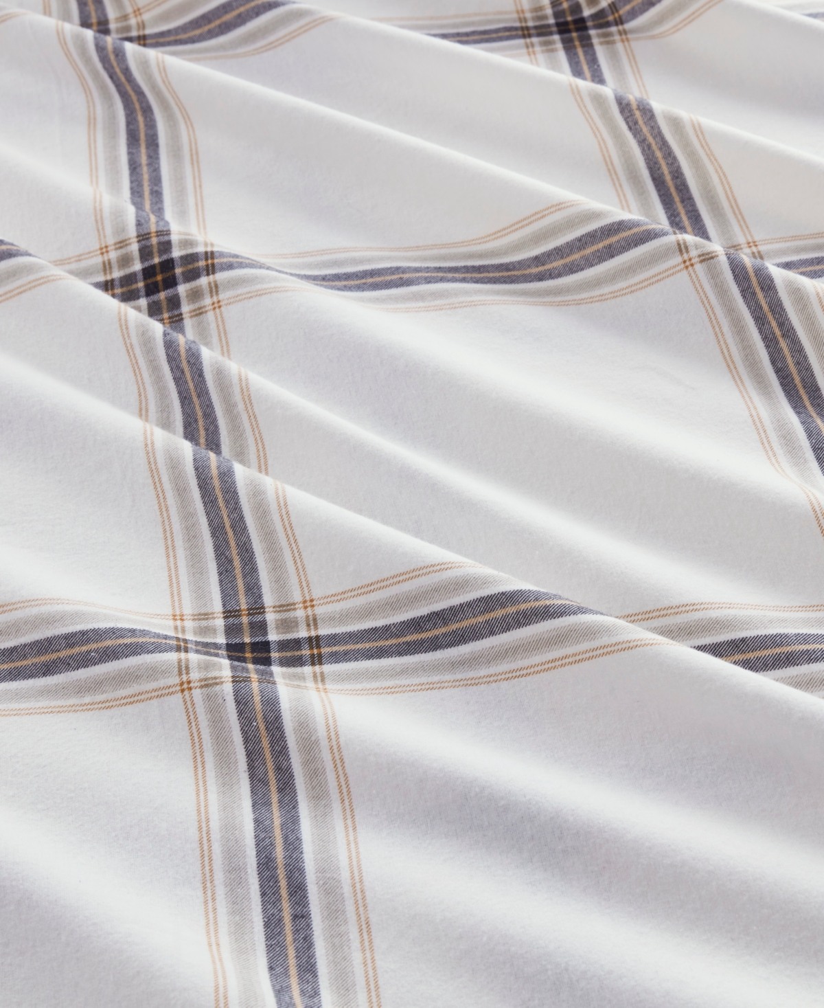 Woolrich Printed Flannel 4-pc. Sheet Set, King In Tan Plaid