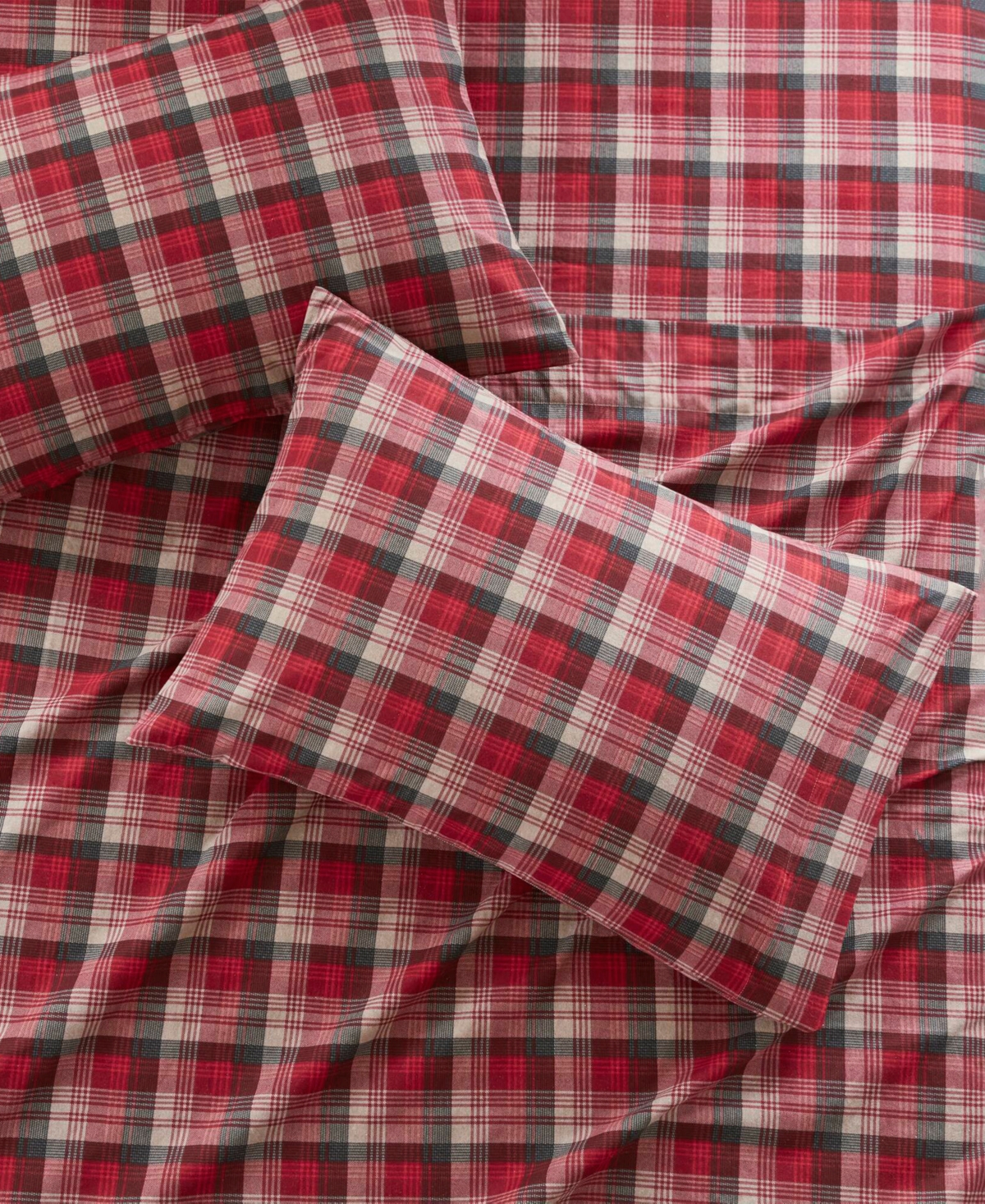 Woolrich Printed Flannel 3-pc. Sheet Set, Twin In Red Plaid