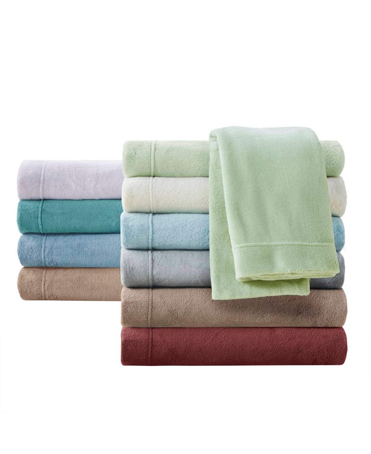 SLEEP PHILOSOPHY SOLOFT PLUSH MICRO-FLEECE 3-PC. SHEET SET, TWIN 