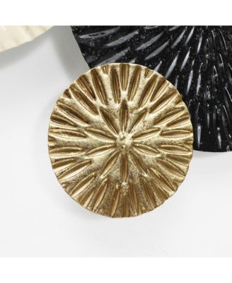 Multi-Color Coastal Abstract 47.25-Inch Wide Metal Wall Decor