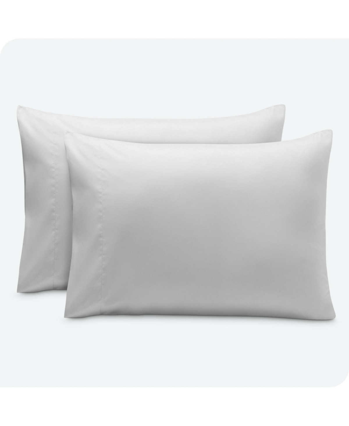 Bare Home Microfiber Envelope Pillowcases - Cloud grey