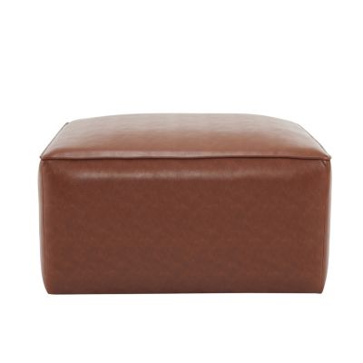Streamdale Modern Faux Leather Ottoman Comfort, Style, and Versatility