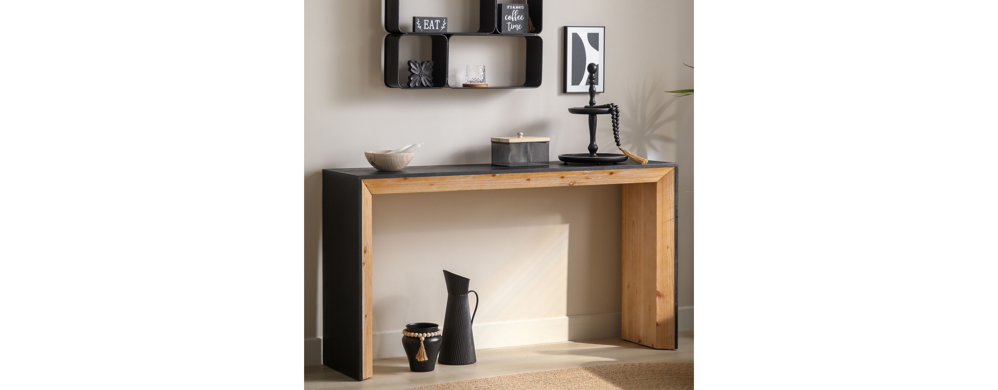 Streamdale Furniture + 1 Pc. + Wooden + Modern Design for Narrow Entryways + Console Table