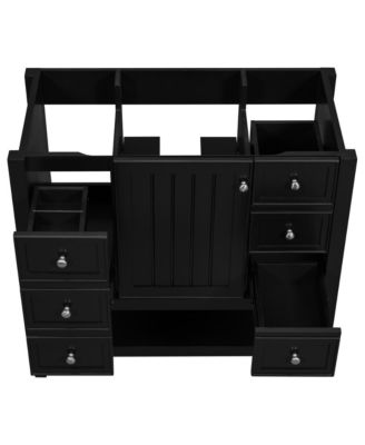 36" Bathroom Vanity Cabinet, Black