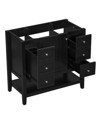36" Bathroom Vanity Cabinet, Black