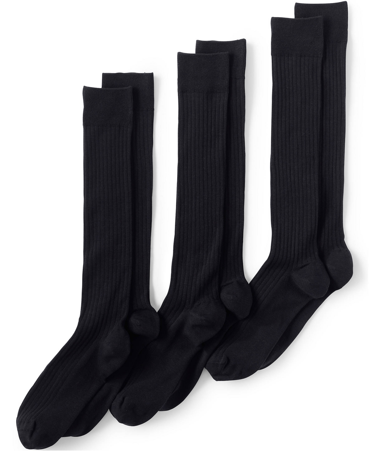 Men's Seamless Toe Over the Calf Rib Dress Socks 3-pack - Khaki