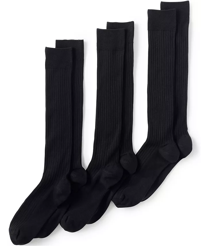 Men's Seamless Toe Over the Calf Rib Dress Socks 3-pack - thumbnail 3