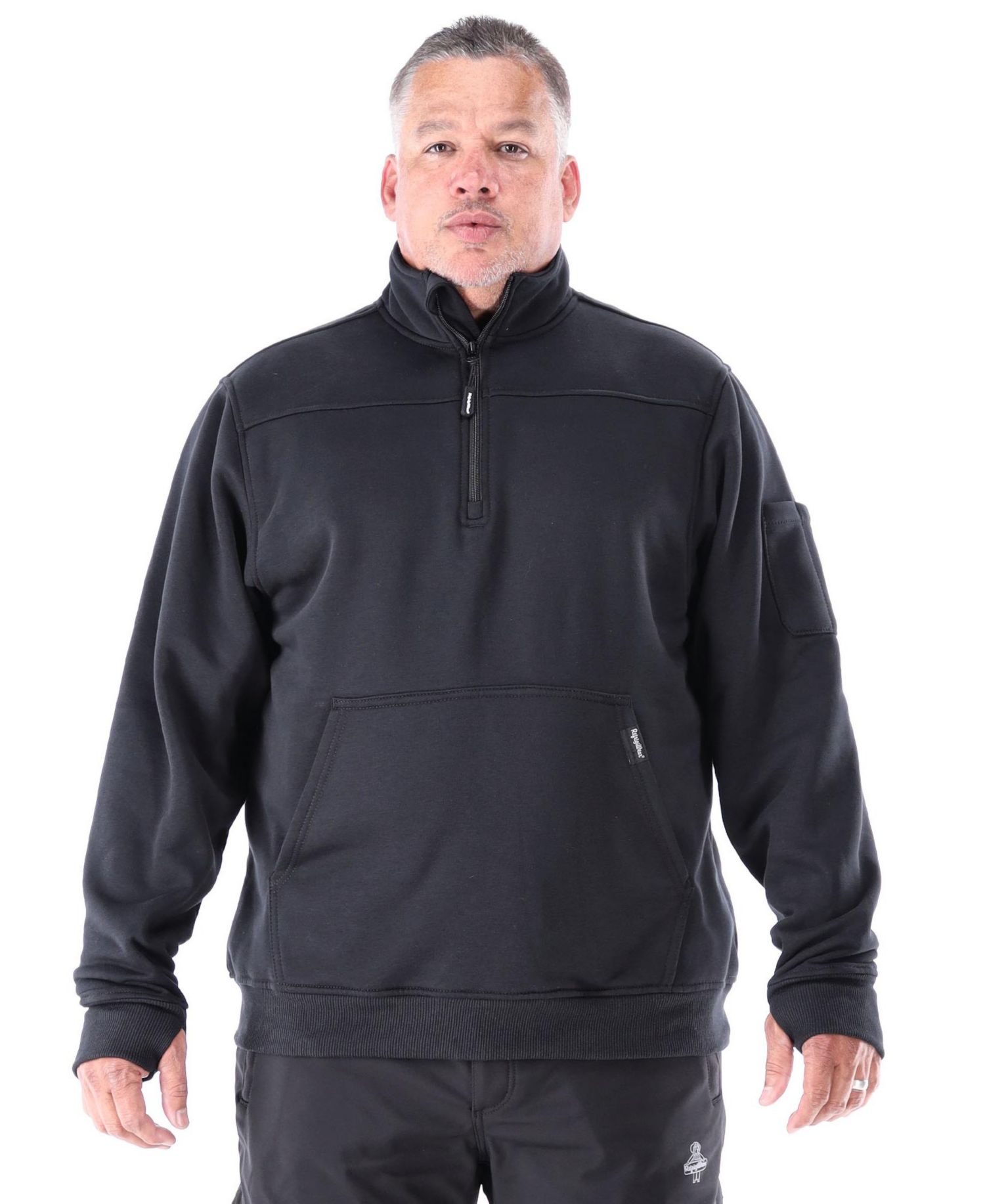 Men's Quarter-Zip Sweatshirt - Insulated Work Pullover with Thermal Comfort