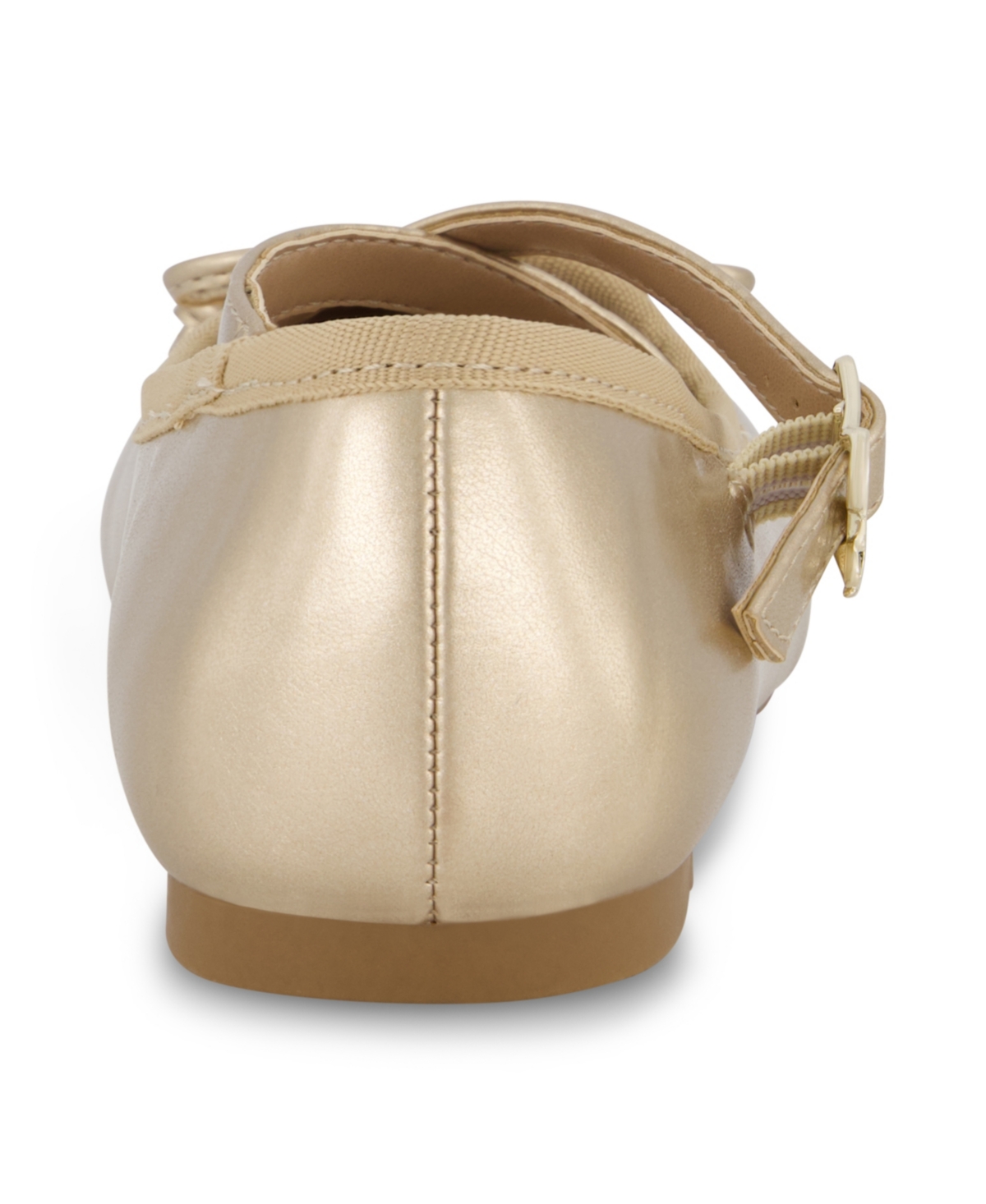 Shop Sam & Libby Little And Big Girls Candice Crossover Iconic Ballet Flat In Gold