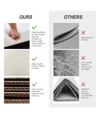 Transitional Carmen 43.7" Wide Storage Bench with Sturdy Wood Legs