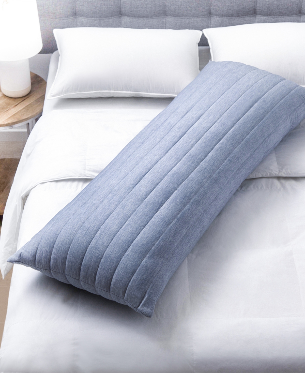Below Zero Space Dyed Cooling Body Pillow, 20" X 54" In Blue