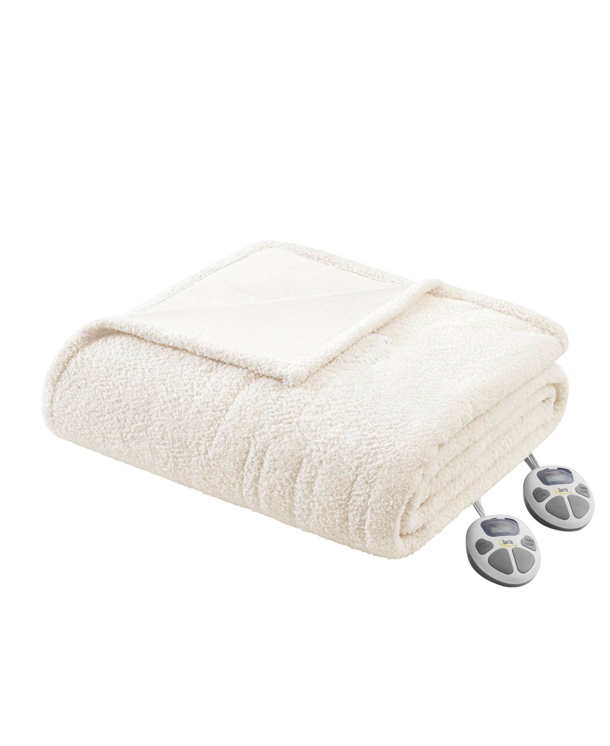 Serta Dream Soft Heated Blanket, Twin In Ivory