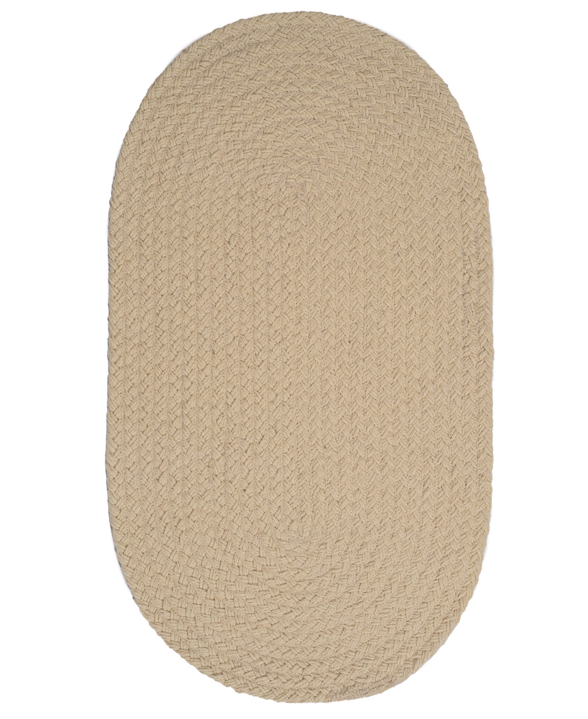 Capel Naturelle 0379 2'x8' Oval Runner Area Rug In Tan,beige