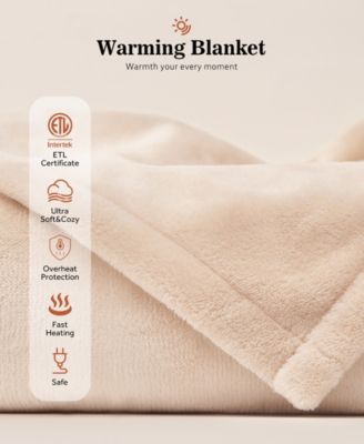 Heated Flannel Blanket, Twin
