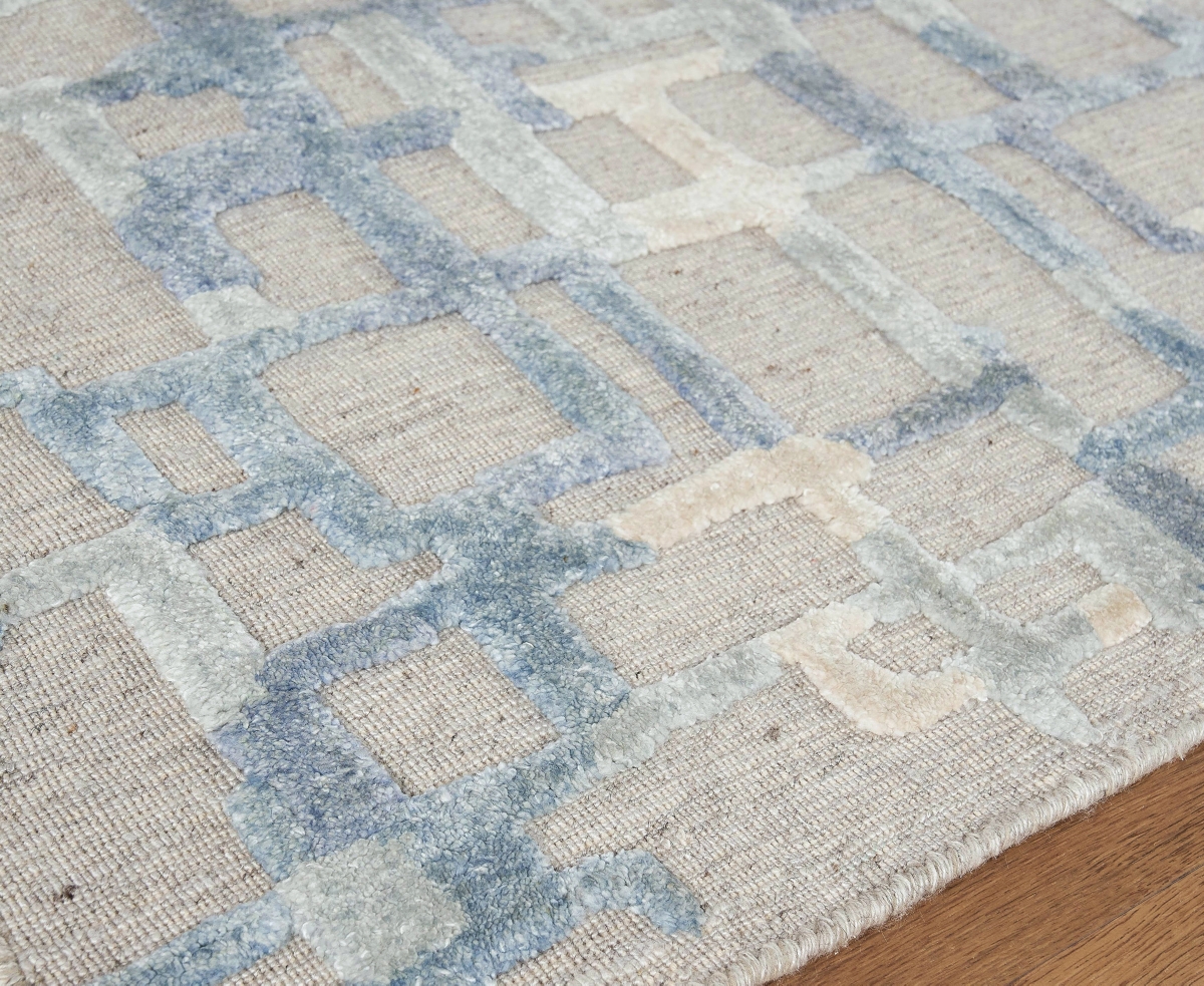 Exquisite Rugs Vista 4338 8'x10' Area Rug In Gray,blue