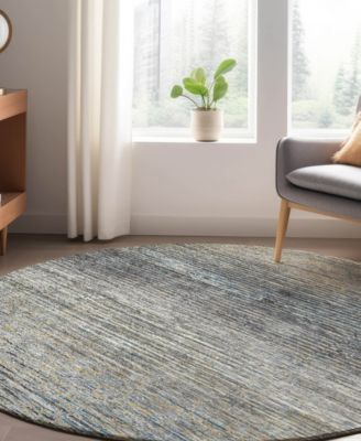 Trevi Washable TV1 8'x8' Round Area Rug