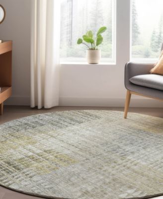 Trevi Washable TV6 8'x8' Round Area Rug