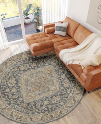 Hatay Washable HY3 8'x8' Round Area Rug