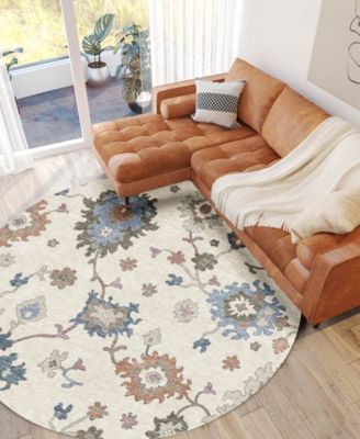 Hatay Washable HY4 8'x8' Round Area Rug
