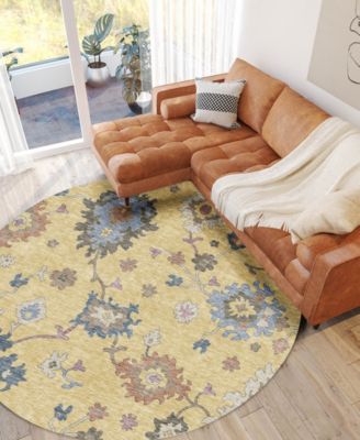 Hatay Washable HY4 8'x8' Round Area Rug
