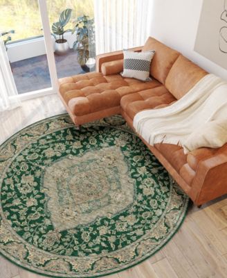 Hatay Washable HY3 8'x8' Round Area Rug