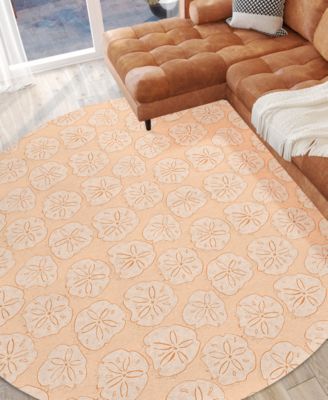 Seabreeze Washable SZ10 8'x8' Round Area Rug