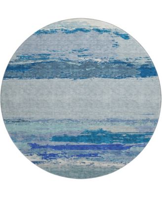 Trevi Washable TV8 8'x8' Round Area Rug