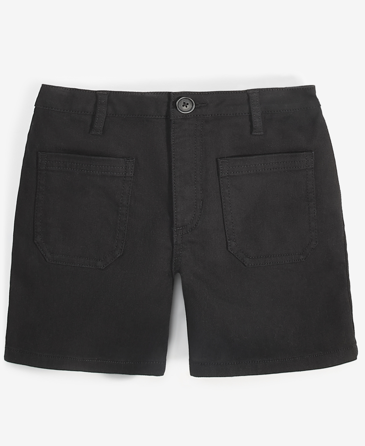 Epic Threads Little & Big Girls Twill Patch-pocket Shorts, Exclusively At Macy's In Deep Black