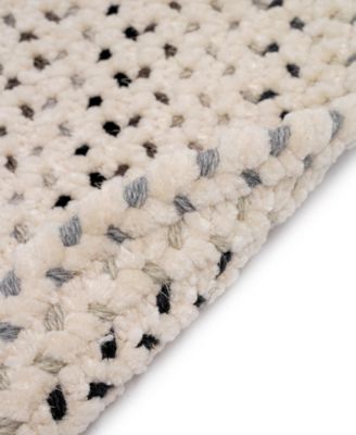 Dramatic Static 0027 2'x8' Oval Runner Area Rug