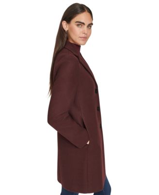 Women's Single-Breasted Notched-Collar Coat