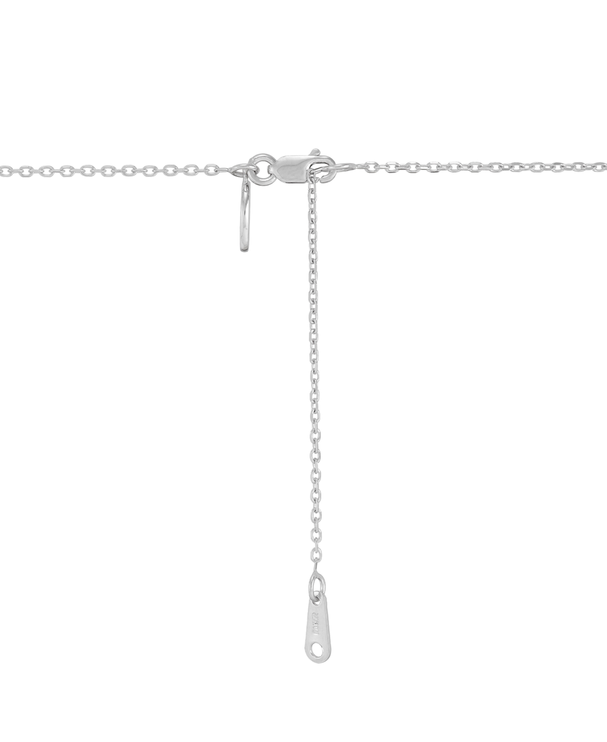 Macy's Diamond Crossover Triple Twist Pendant Necklace (1/3 Ct. T.w.) In 10k White Gold, 16" + 1" Extender In White Gold