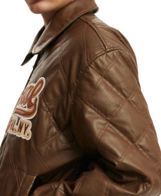 Men's Applique Bomber Jacket