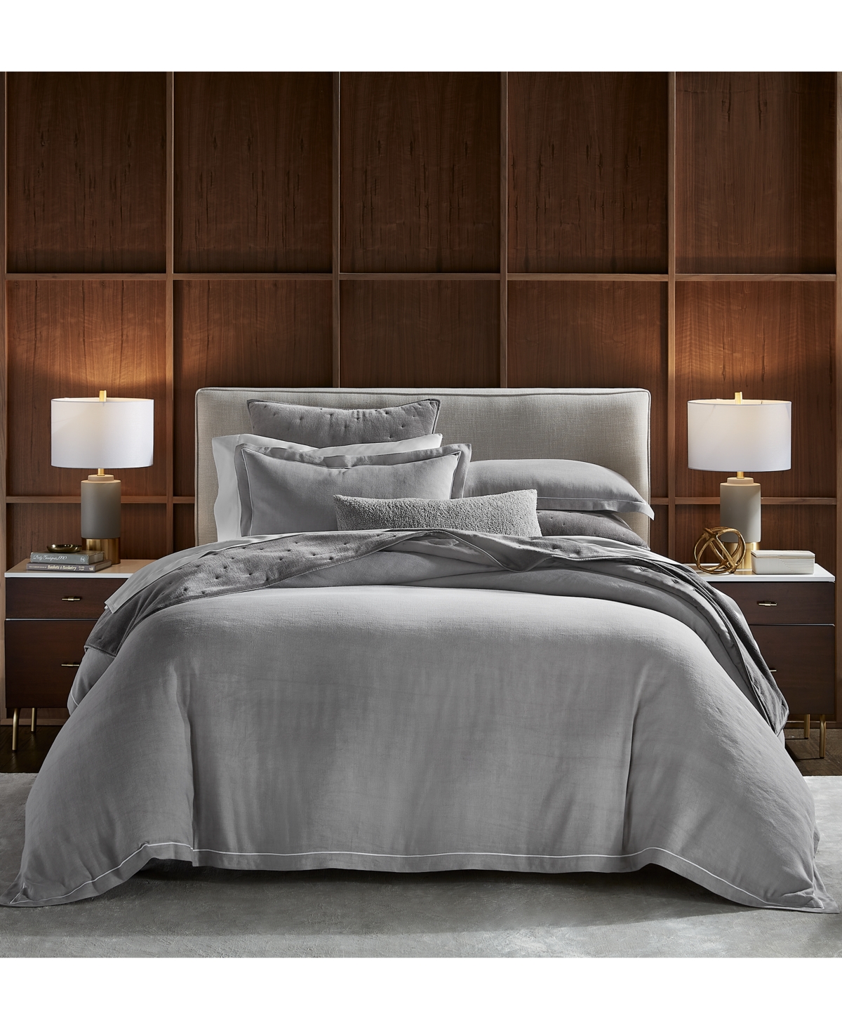 HOTEL COLLECTION LINEN/MODAL BLEND 3-PC. COMFORTER SET, KING, EXCLUSIVELY AT MACY'S 