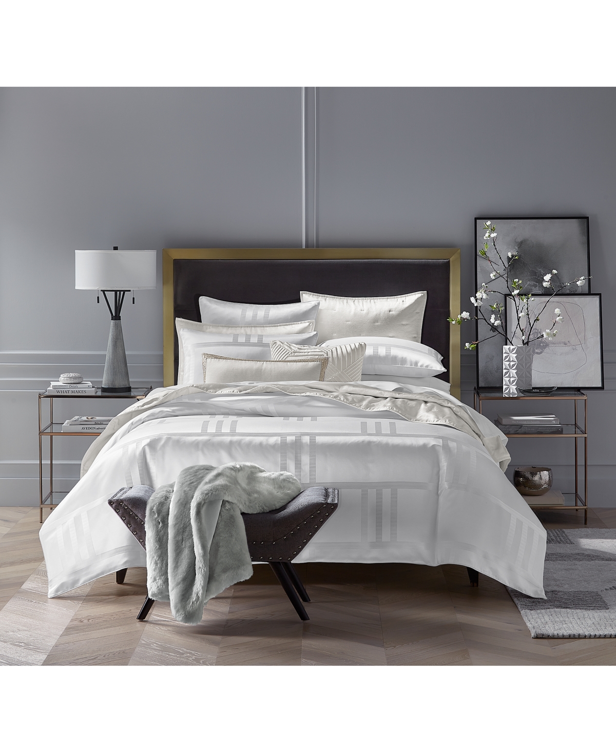 HOTEL COLLECTION STRUCTURE 3-PC. DUVET COVER SET, KING, EXCLUSIVELY AT MACY'S 