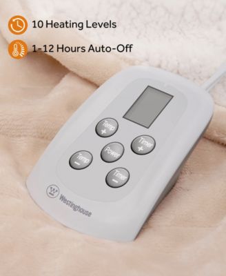 Heated Flannel and Sherpa Blanket, Twin