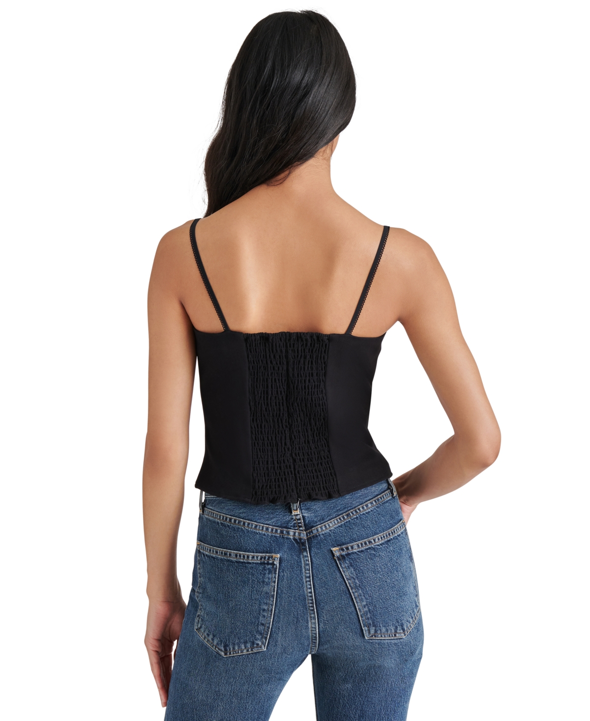 Steve Madden Cooper Corset Top In Black