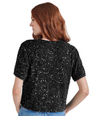 Women's Cressa Sequined Velvet Top