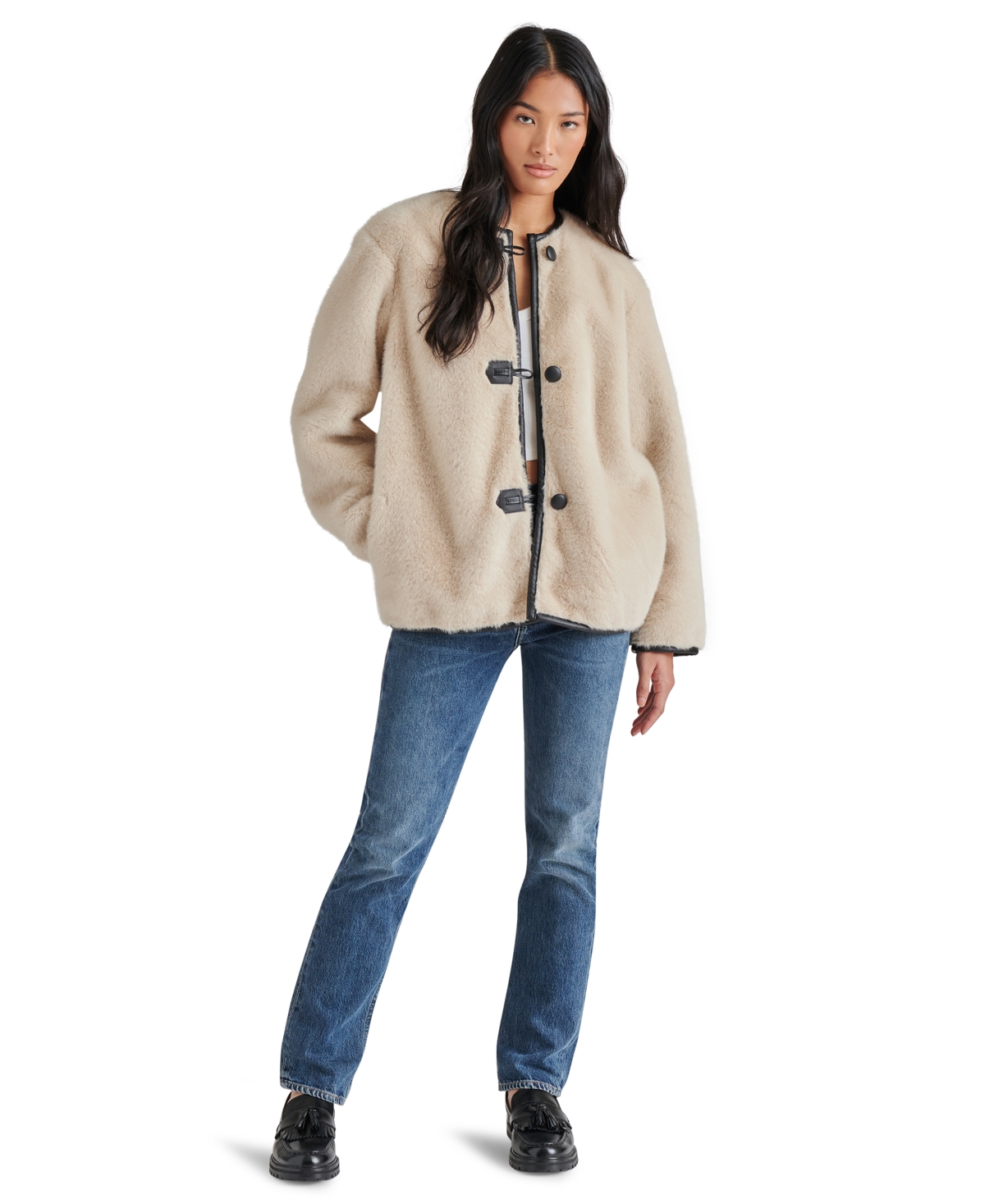 Steve Madden Women's Yuna Faux-Fur Jacket