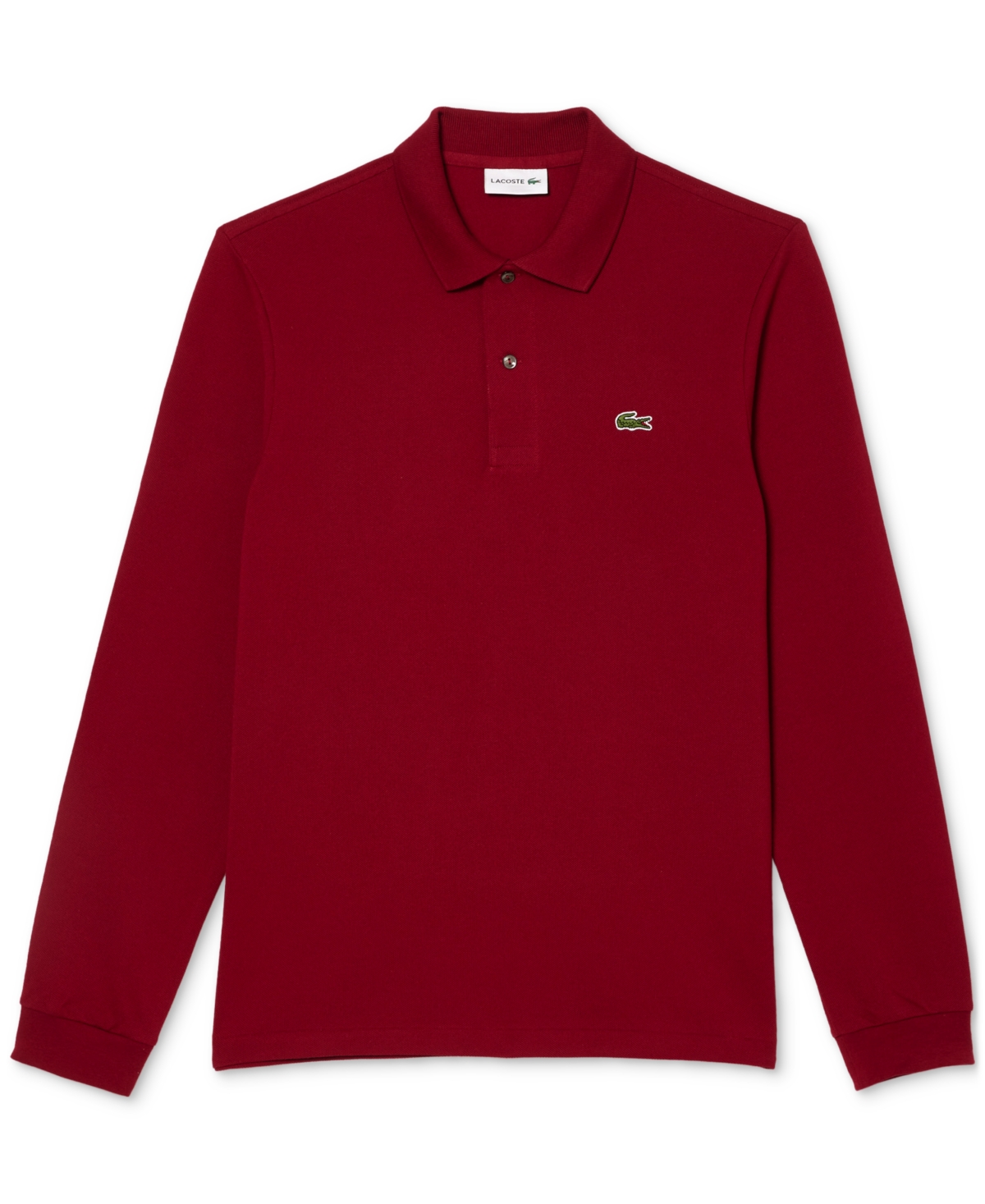 Lacoste Polo Manica Lunga In Brown