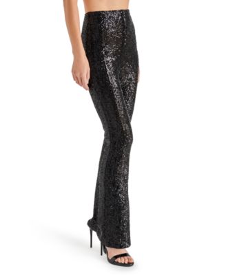 Women's Citrine Sequined Flared Pants