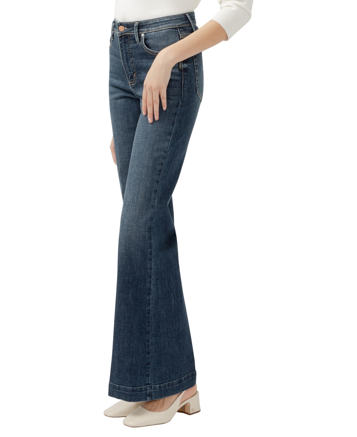 Shop Silver Jeans Co. Women's Isbister High Rise Flare Luxe Stretch Jeans In Indigo