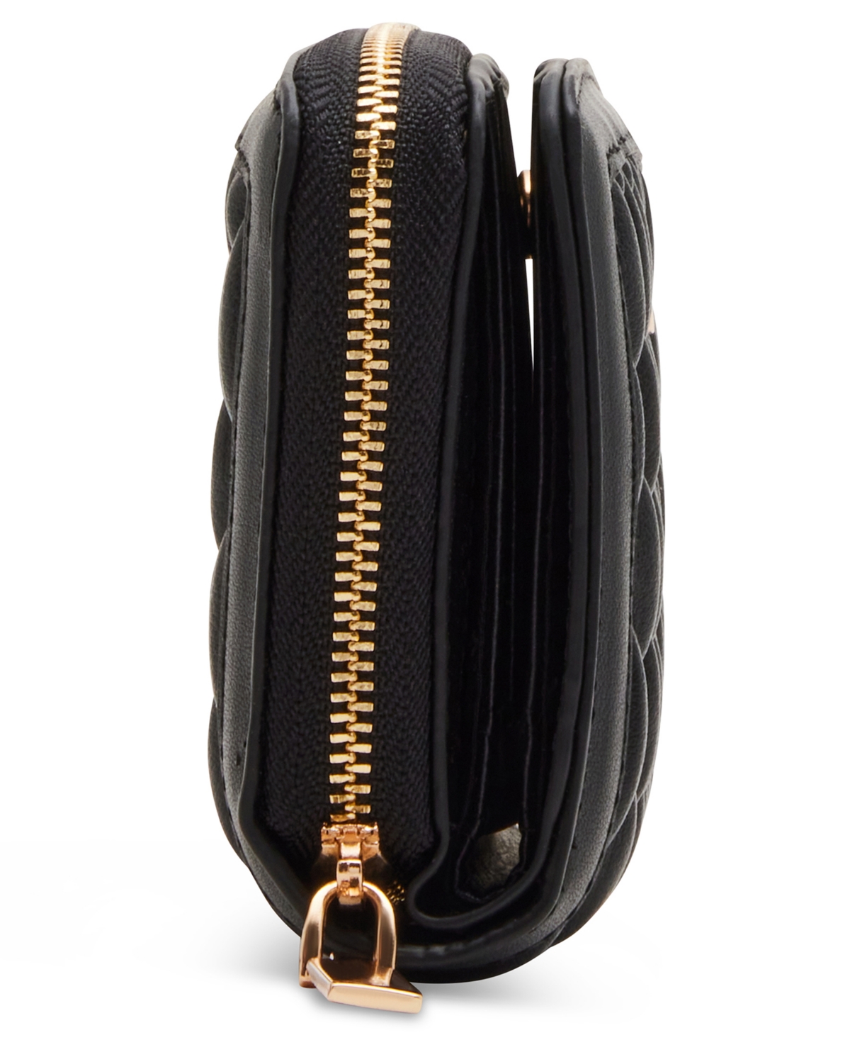 ANNE KLEIN ANNIE KLEIN RUCHED QUILTED ZIP AROUND WALLET 